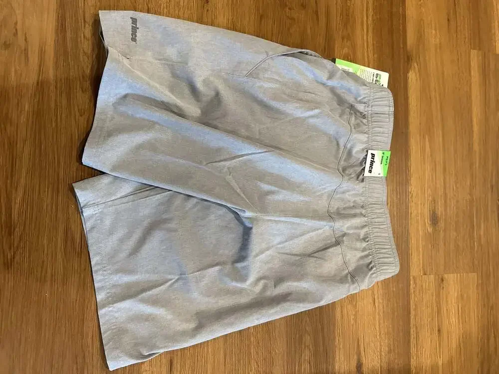 Prince Match 9-inch Inseam Men's Woven Athletic Shorts, Heather Gray